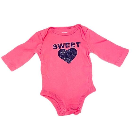 Carter’s | Sweet ❤️ Glitter Onesie - Picture 1 of 3